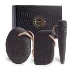 SAMEBUTECO Natural Volcanic Pumice Stone for Feet Pumice Cleaning Stone for Sole of The Foot,Edges of The Foot,Toe Seams Deep Clean,Foot Scrubber for Dead Skin Remover 3 Shapes