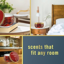 Febreze Scented Candle, Baked Cinnamon Apples Scent, 11 oz 4 Wick Candle, Single Pack Febreze Scented Candle, Baked Cinnamon Apples Scent, 11 oz 4 Wick Candle, Single Pack