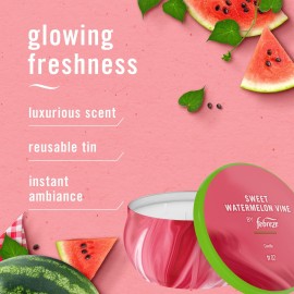 Febreze Scented Candle, Sweet Watermelon Vine Scent, 11 oz 4 Wick Candle, Single Pack Febreze Scented Candle, Sweet Watermelon Vine Scent, 11 oz 4 Wick Candle, Single Pack