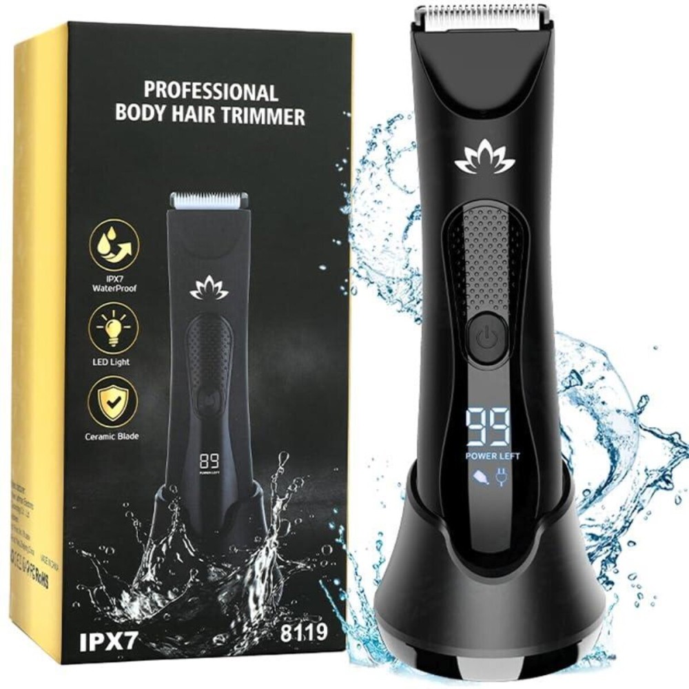 Manscape Body & Pubic Hair Trimmer for Men, Groin & Ball Trimmer Men, Bikini Trimmer Women, Body Groomer Ball Shaver for Smooth Wet/Dry Shaving, Led Light Manscape Body & Pubic Hair Trimmer for Men, Groin & Ball Trimmer Men, Bikini Trimmer Women, Body Groomer Ball Shaver for Smooth Wet/Dry Shaving, Led Light