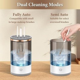 Electric Makeup Brush Cleaner - Efficient Electric Makeup Brush Cleaner Machine for Thorough Brush Cleaning, Ideal for Makeup Artists & Enthusiasts Electric Makeup Brush Cleaner - Efficient Electric Makeup Brush Cleaner Machine for Thorough Brush Cleaning, Ideal for Makeup Artists & Enthusiasts
