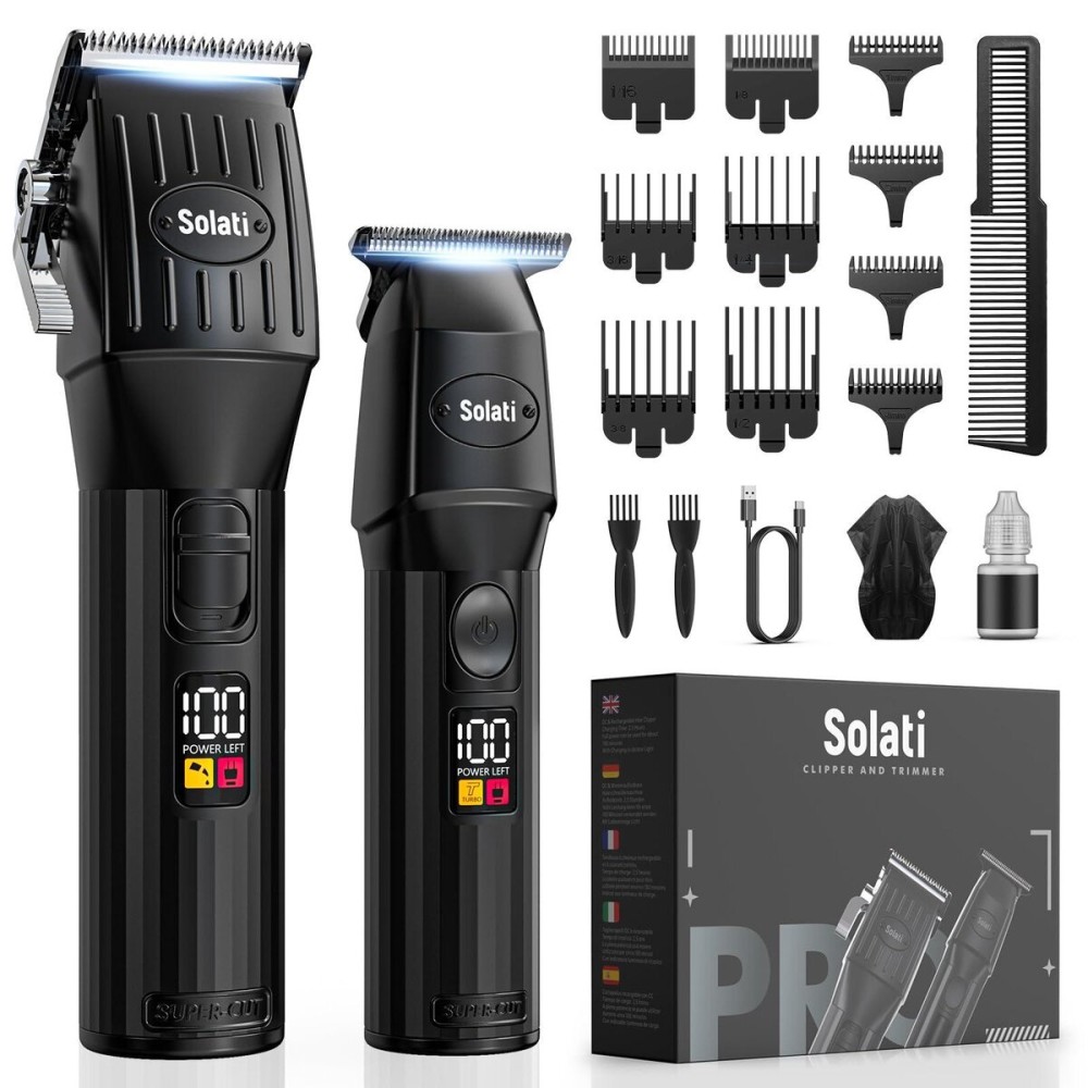 Professional Hair Clippers Kit for Family Cordless Trimmers with LED Display Beard Trimmer for Kid Cordless Beard Trimmer Haircut Grooming Kit Gift for Men Women Barber Kids (Black) Professional Hair Clippers Kit for Family Cordless Trimmers with LED Display Beard Trimmer for Kid Cordless Beard Trimmer Haircut Grooming Kit Gift for Men Women Barber Kids (Black)