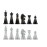 Vonset Chess Pieces Transparent, Chess Pieces Only No Board Compatible with Magnetic Chess Set