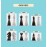 Vonset Chess Pieces Transparent, Chess Pieces Only No Board Compatible with Magnetic Chess Set