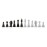 Vonset Chess Pieces Transparent, Chess Pieces Only No Board Compatible with Magnetic Chess Set