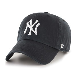 47 Brand MLB Black White Primary Logo Clean Up Adj..