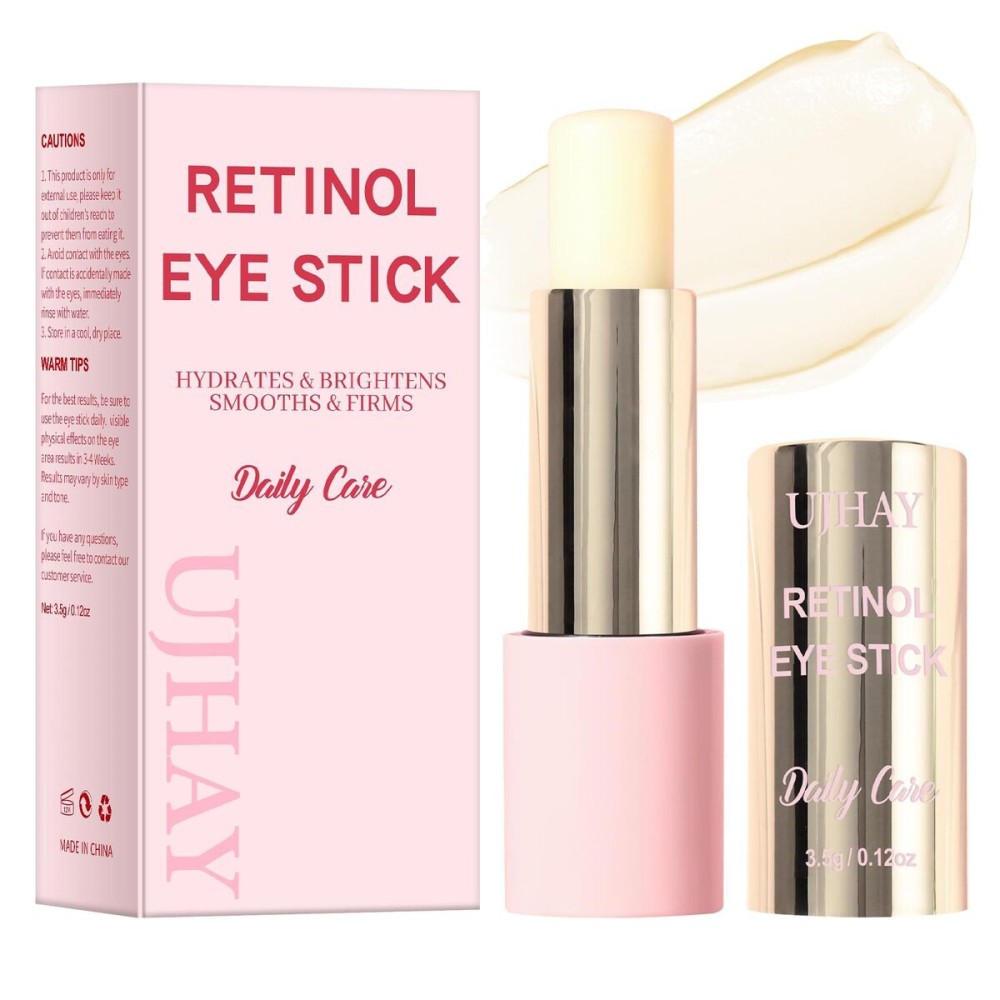 UJhay Retinol Eye Stick, Anti-Aging Eye Cream for Wrinkles, Dark Circles, Puffiness & Bags Under Eyes, All-in-one Multi Eye Balm with Caffeine, Vitamin C, Hydrating & Firming Skin UJhay Retinol Eye Stick, Anti-Aging Eye Cream for Wrinkles, Dark Circles, Puffiness & Bags Under Eyes, All-in-one Multi Eye Balm with Caffeine, Vitamin C, Hydrating & Firming Skin