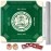 TANSOREX Mahjong Mat with Rules for Table,Travel Mahjong Set,Non-Slip and Silent,Comes with 2 Dice and 1 Coral Velvet Mahjong Mat Storage Bag,Mahjong Cards 2025(Green)