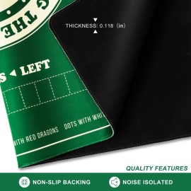 TANSOREX Mahjong Mat with Rules for Table,Travel Mahjong Set,Non-Slip and Silent,Comes with 2 Dice and 1 Coral Velvet Mahjong Mat Storage Bag,Mahjong Cards 2025(Green) TANSOREX Mahjong Mat with Rules for Table,Travel Mahjong Set,Non-Slip and Silent,Comes with 2 Dice and 1 Coral Velvet Mahjong Mat Storage Bag,Mahjong Cards 2025(Green)