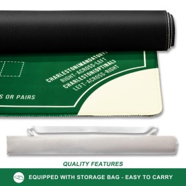 TANSOREX Mahjong Mat with Rules for Table,Travel Mahjong Set,Non-Slip and Silent,Comes with 2 Dice and 1 Coral Velvet Mahjong Mat Storage Bag,Mahjong Cards 2025(Green) TANSOREX Mahjong Mat with Rules for Table,Travel Mahjong Set,Non-Slip and Silent,Comes with 2 Dice and 1 Coral Velvet Mahjong Mat Storage Bag,Mahjong Cards 2025(Green)