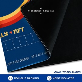 TANSOREX Mahjong Mat with Rules for Table,Travel Mahjong Set,Non-Slip and Silent,Comes with 2 Dice and 1 Coral Velvet Mahjong Mat Storage Bag,Mahjong Cards 2025(Blue) TANSOREX Mahjong Mat with Rules for Table,Travel Mahjong Set,Non-Slip and Silent,Comes with 2 Dice and 1 Coral Velvet Mahjong Mat Storage Bag,Mahjong Cards 2025(Blue)