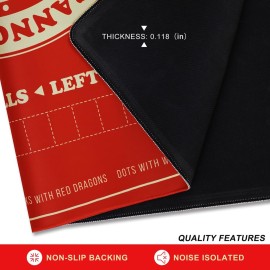 TANSOREX Mahjong Mat with Rules for Table,Travel Mahjong Set,Non-Slip and Silent,Comes with 2 Dice and 1 Coral Velvet Mahjong Mat Storage Bag,Mahjong Cards 2025(Red) TANSOREX Mahjong Mat with Rules for Table,Travel Mahjong Set,Non-Slip and Silent,Comes with 2 Dice and 1 Coral Velvet Mahjong Mat Storage Bag,Mahjong Cards 2025(Red)