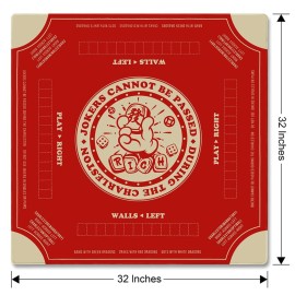 TANSOREX Mahjong Mat with Rules for Table,Travel Mahjong Set,Non-Slip and Silent,Comes with 2 Dice and 1 Coral Velvet Mahjong Mat Storage Bag,Mahjong Cards 2025(Red) TANSOREX Mahjong Mat with Rules for Table,Travel Mahjong Set,Non-Slip and Silent,Comes with 2 Dice and 1 Coral Velvet Mahjong Mat Storage Bag,Mahjong Cards 2025(Red)