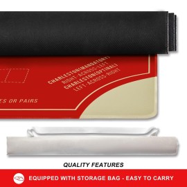 TANSOREX Mahjong Mat with Rules for Table,Travel Mahjong Set,Non-Slip and Silent,Comes with 2 Dice and 1 Coral Velvet Mahjong Mat Storage Bag,Mahjong Cards 2025(Red) TANSOREX Mahjong Mat with Rules for Table,Travel Mahjong Set,Non-Slip and Silent,Comes with 2 Dice and 1 Coral Velvet Mahjong Mat Storage Bag,Mahjong Cards 2025(Red)