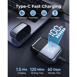 Foil Shavers for Men, Mini Electric Razors for Close Shaving Face with High Speed 3 Floating Blade Heads, USB C Fast Rechargeable Foil Shaver IPX7 Waterproof Wet Dry Travel Locked/Led Display Foil Shavers for Men, Mini Electric Razors for Close Shaving Face with High Speed 3 Floating Blade Heads, USB C Fast Rechargeable Foil Shaver IPX7 Waterproof Wet Dry Travel Locked/Led Display