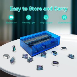 AzulHome American Mahjong Set with One Blue Storage Case, 166 Premium Transparent Acrylic Mahjong Tiles 1.18\'\'(30mm), 2 Dices, Mah-Jong Sets (Ma Jong, Mah-Jongg, Majiang) (Black) AzulHome American Mahjong Set with One Blue Storage Case, 166 Premium Transparent Acrylic Mahjong Tiles 1.18\'\'(30mm), 2 Dices, Mah-Jong Sets (Ma Jong, Mah-Jongg, Majiang) (Black)