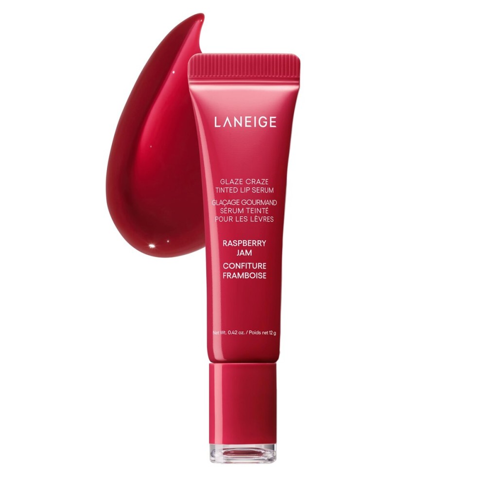 LANEIGE Glaze Craze Tinted Lip Serum Raspberry Jam: Plumping, Nourishing Hydration with Polypeptide LANEIGE Glaze Craze Tinted Lip Serum Raspberry Jam: Plumping, Nourishing Hydration with Polypeptide