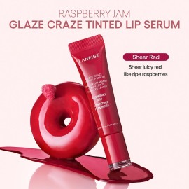 LANEIGE Glaze Craze Tinted Lip Serum Raspberry Jam: Plumping, Nourishing Hydration with Polypeptide LANEIGE Glaze Craze Tinted Lip Serum Raspberry Jam: Plumping, Nourishing Hydration with Polypeptide