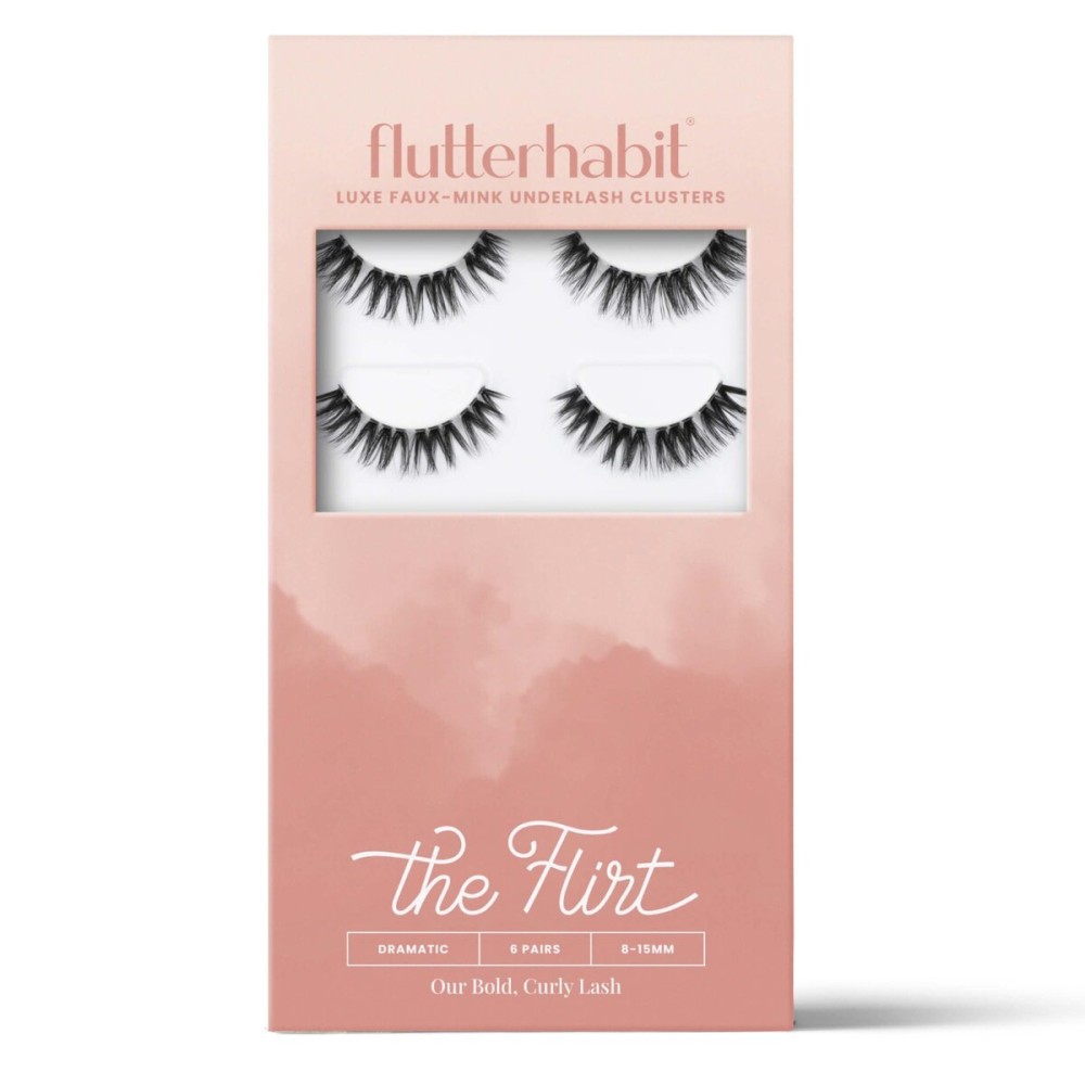 The Flirt Natural Lashes - Natural Lash Clusters for Women - Salon Quality At Home Eyelashes Extension Kit - 6 Lash Sets - No Lash Glue Included The Flirt Natural Lashes - Natural Lash Clusters for Women - Salon Quality At Home Eyelashes Extension Kit - 6 Lash Sets - No Lash Glue Included