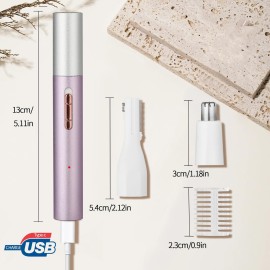 Yunmiss 2025 Rechargeable Nose and Ear Hair Trimmer for Women Men - Painless Facial and Eyebrow Hair Remover, Dual-Edge Blades, IPX7 Waterproof, Compact and Portable Electric Clipper for Travel Yunmiss 2025 Rechargeable Nose and Ear Hair Trimmer for Women Men - Painless Facial and Eyebrow Hair Remover, Dual-Edge Blades, IPX7 Waterproof, Compact and Portable Electric Clipper for Travel