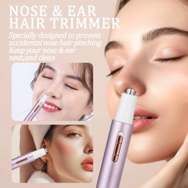 Yunmiss 2025 Rechargeable Nose and Ear Hair Trimmer for Women Men - Painless Facial and Eyebrow Hair Remover, Dual-Edge Blades, IPX7 Waterproof, Compact and Portable Electric Clipper for Travel Yunmiss 2025 Rechargeable Nose and Ear Hair Trimmer for Women Men - Painless Facial and Eyebrow Hair Remover, Dual-Edge Blades, IPX7 Waterproof, Compact and Portable Electric Clipper for Travel