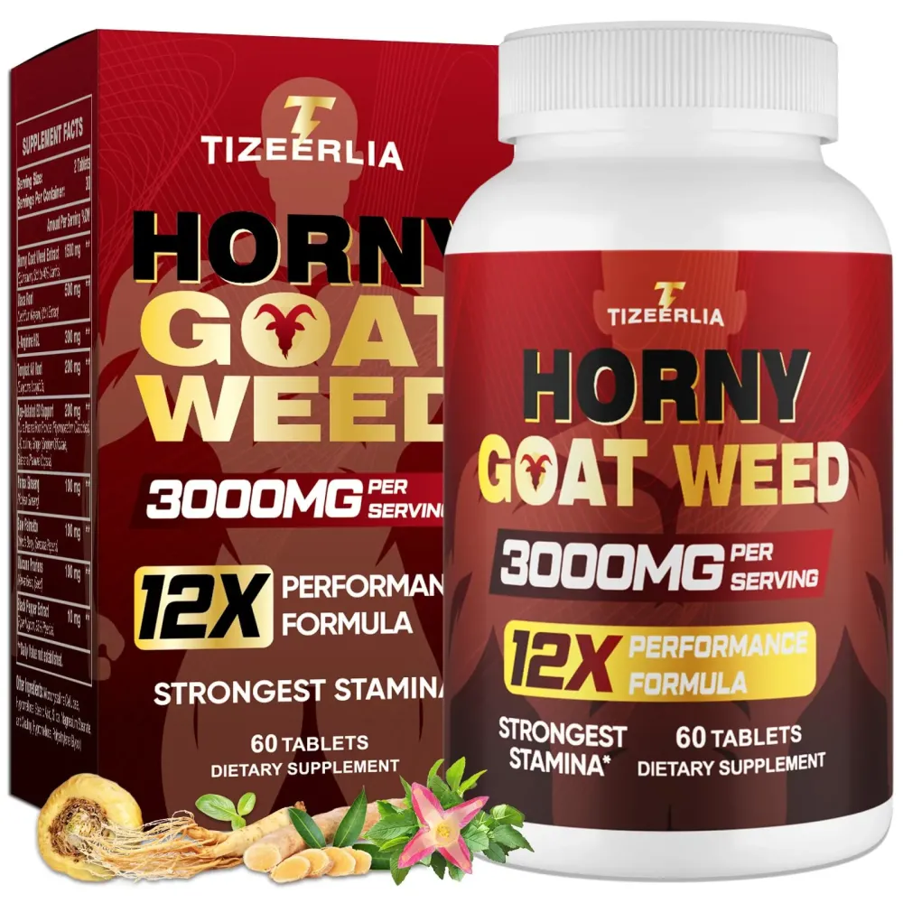 Hornygoatweed for Men, 12 in 1 Horny Goat Weed, Maximum Strength Male Enhancing Supplement with Maca Root, Tongkat Ali, Panax Ginseng, Saw Palmetto, for Hormone, Stamina, Performance, Energy, 60 Count Hornygoatweed for Men, 12 in 1 Horny Goat Weed, Maximum Strength Male Enhancing Supplement with Maca Root, Tongkat Ali, Panax Ginseng, Saw Palmetto, for Hormone, Stamina, Performance, Energy, 60 Count