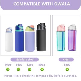 Replacement Lid for Owala Freesip, One Button Water Bottle Top Replacement Cap Compatible with Owala Cup 16oz 24oz 32oz 40oz, Leakproof Lids AccessoryBPA-FreeNo Water Leakage