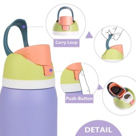 Replacement Lid for Owala Freesip, One Button Water Bottle Top Replacement Cap Compatible with Owala Cup 16oz 24oz 32oz 40oz, Leakproof Lids AccessoryBPA-FreeNo Water Leakage