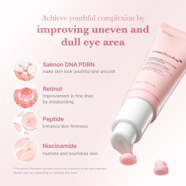 medicube Salmon DNA PDRN Pink Peptide Eye Serum with Niacinamide and 99% Purity Retinol for Fine Lines, Uneven Skin Tone, Korean Skin Care 1.01fl.oz medicube Salmon DNA PDRN Pink Peptide Eye Serum with Niacinamide and 99% Purity Retinol for Fine Lines, Uneven Skin Tone, Korean Skin Care 1.01fl.oz