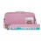 American Mahjong Set Purple Pink - Quilted PU Leather Carrying Bag with Shoulder Strap & Handles, All-in-One Tile Racks with Pushers, 166 Engraved Tiles, Dice, Bettor, Extra Tiles & Instructions