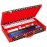 Vovotuzzi Mahjong Set, American Mahjong Set, 166 White Engraved Mah Jong Tiles Game Set, with Premium Carrying Case, with 4 Racks with Pushers, Betting Coins, Dice, Manual, Mah Jong Set Gifts