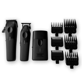 TPOB Play Barber Hair Clippers for Men 7500 RPM with Rubber Grips (Blackout 3 Set)