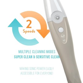 TAO Clean UV Sanitizing Sonic Toothbrush and Cleaning Station, Electric Toothbrush, Dual Speed Setting, Sandstone TAO Clean UV Sanitizing Sonic Toothbrush and Cleaning Station, Electric Toothbrush, Dual Speed Setting, Sandstone