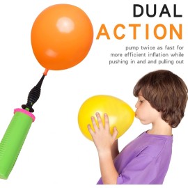 Hdeoops Balloon Pump Hand Held 2-Way Dual Action Air Pump for Balloons, Yoga Balls, Swimming Rings Hdeoops Balloon Pump Hand Held 2-Way Dual Action Air Pump for Balloons, Yoga Balls, Swimming Rings