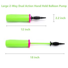Hdeoops Balloon Pump Hand Held 2-Way Dual Action Air Pump for Balloons, Yoga Balls, Swimming Rings Hdeoops Balloon Pump Hand Held 2-Way Dual Action Air Pump for Balloons, Yoga Balls, Swimming Rings