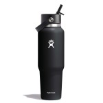 Hydro Flask 40 OZ Wide Flex Straw Travel Bottle Black