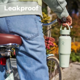 Hydro Flask 40 OZ Wide Flex Straw Travel Bottle Black