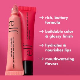 e.l.f. Glow Reviver Melting Lip Balm, Hydrating Tinted Lip Balm For A Glossy Finish & Soft, Supple Lips, Vegan & Cruelty-Free, Blackberry Sorbet e.l.f. Glow Reviver Melting Lip Balm, Hydrating Tinted Lip Balm For A Glossy Finish & Soft, Supple Lips, Vegan & Cruelty-Free, Blackberry Sorbet