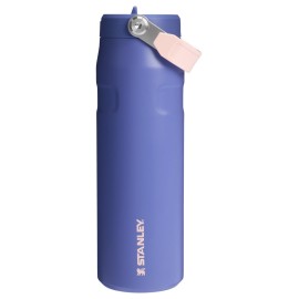 Stanley IceFlow Flip Straw 2.0 Water Bottle 24 oz | Built-In Straw for Travel and Sports | Lightweight and Leak Resistant | Insulated Stainless Steel | BPA-Free | Lupine