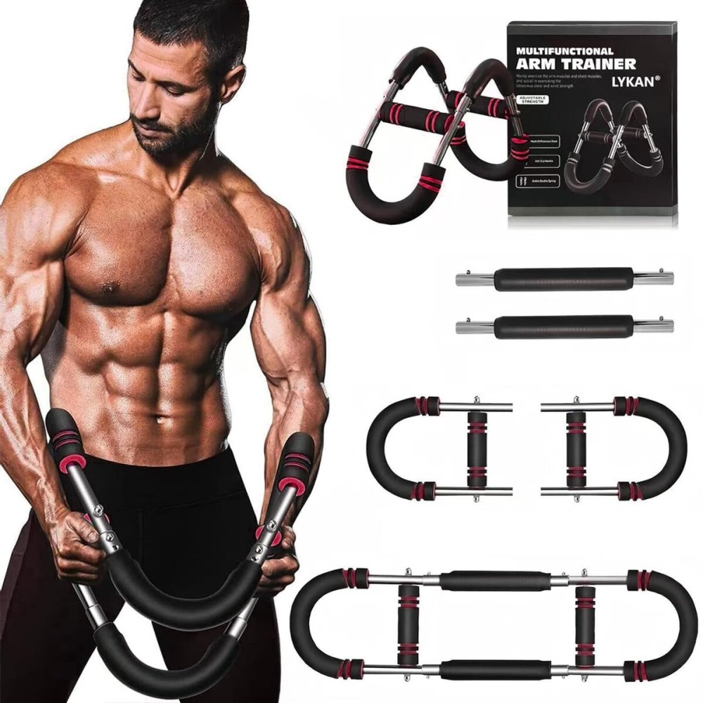 Saker Twister Arm Trainer, 40-100lb Adjustable Chest Workout Equipment, Arm Trainer, Twister Arm Trainer, Portable Power Twister Bar, Detachable Design Fitness Anywhere (Blue) Saker Twister Arm Trainer, 40-100lb Adjustable Chest Workout Equipment, Arm Trainer, Twister Arm Trainer, Portable Power Twister Bar, Detachable Design Fitness Anywhere (Blue)