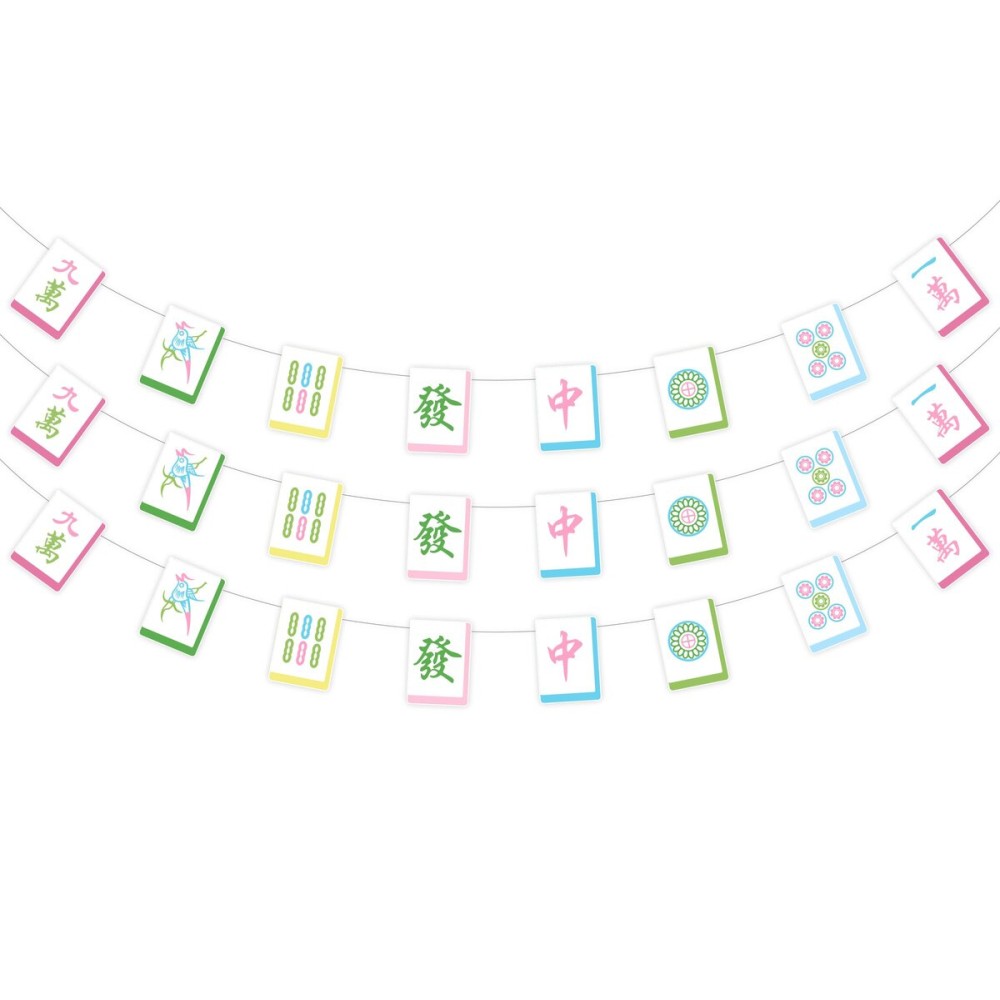 Sursurprise Mahjong Party Decorations, 3PCS Mah Jong Banners for Birthday Game Celebration Party Supplies Sursurprise Mahjong Party Decorations, 3PCS Mah Jong Banners for Birthday Game Celebration Party Supplies