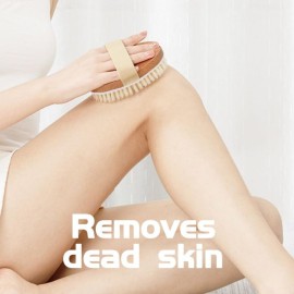 Bamboo Dry Body Brush Shower Brushing Removes Dry Skin with Massage Nodes Exfoliating Bath Brushes Body Scrubber Bamboo Dry Body Brush Shower Brushing Removes Dry Skin with Massage Nodes Exfoliating Bath Brushes Body Scrubber
