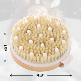 Bamboo Dry Body Brush Shower Brushing Removes Dry Skin with Massage Nodes Exfoliating Bath Brushes Body Scrubber Bamboo Dry Body Brush Shower Brushing Removes Dry Skin with Massage Nodes Exfoliating Bath Brushes Body Scrubber