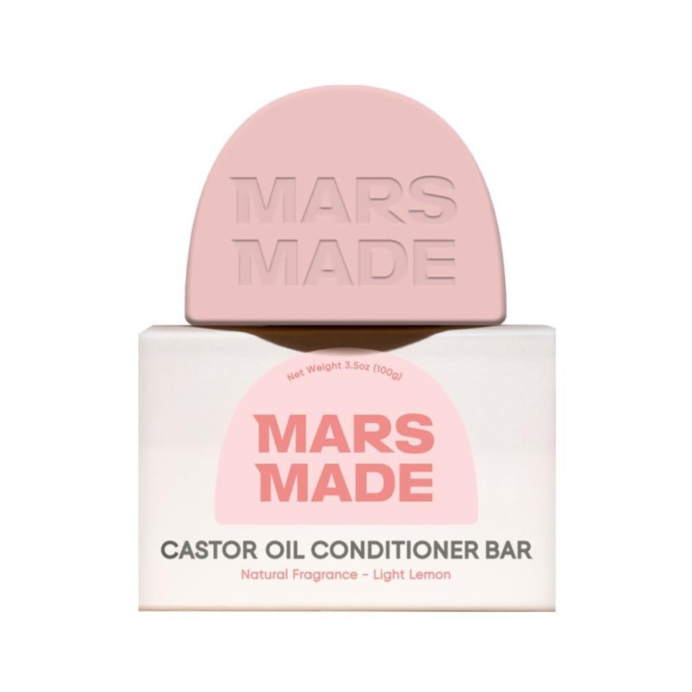 MARS MADE Castor Oil Conditioner Bar - Nourishing & Soothing Natural Deep Conditioner for All Hair Types - Hair Moisturizing, Cleansing Solid Soap Bar - Zero Waste, No Animal Trials 3.5 oz MARS MADE Castor Oil Conditioner Bar - Nourishing & Soothing Natural Deep Conditioner for All Hair Types - Hair Moisturizing, Cleansing Solid Soap Bar - Zero Waste, No Animal Trials 3.5 oz