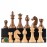 A&A Premium Triple Weighted Staunton Wooden Chess Pieces w/ 2 Extra Queen - King Height 3.75/9.5cm / 2 Storage Bags - Natural Walnut Wood