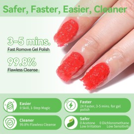 Born Pretty Magic Gel Nail Polish Remover with New Upgraded Gentle Formula,Faster & Easier & Cleaner & Safer Professional Nail Polish Remover In 3-5 Minutes,No Need for Foil Soaking Or Wrapping Born Pretty Magic Gel Nail Polish Remover with New Upgraded Gentle Formula,Faster & Easier & Cleaner & Safer Professional Nail Polish Remover In 3-5 Minutes,No Need for Foil Soaking Or Wrapping