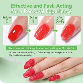 Born Pretty Magic Gel Nail Polish Remover with New Upgraded Gentle Formula,Faster & Easier & Cleaner & Safer Professional Nail Polish Remover In 3-5 Minutes,No Need for Foil Soaking Or Wrapping Born Pretty Magic Gel Nail Polish Remover with New Upgraded Gentle Formula,Faster & Easier & Cleaner & Safer Professional Nail Polish Remover In 3-5 Minutes,No Need for Foil Soaking Or Wrapping
