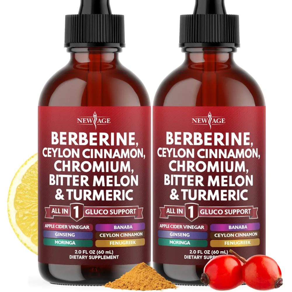 Berberine with Ceylon Cinnamon Supplement Liquid Drops + Bitter Melon Extract, Glucomannan, Gymnema, Chromium, Turmeric, Panax Ginseng, Moringa- 4 OZ Berberine with Ceylon Cinnamon Supplement Liquid Drops + Bitter Melon Extract, Glucomannan, Gymnema, Chromium, Turmeric, Panax Ginseng, Moringa- 4 OZ