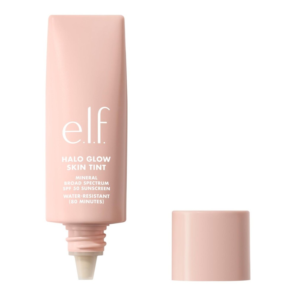 e.l.f. Halo Glow Skin Tint SPF 50, Tinted Moisturizer For Light, Buildable Coverage, Creates A Natural Glow, Vegan & Cruelty-Free, 5 Light Warm e.l.f. Halo Glow Skin Tint SPF 50, Tinted Moisturizer For Light, Buildable Coverage, Creates A Natural Glow, Vegan & Cruelty-Free, 5 Light Warm