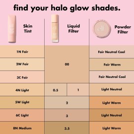 e.l.f. Halo Glow Skin Tint SPF 50, Tinted Moisturizer For Light, Buildable Coverage, Creates A Natural Glow, Vegan & Cruelty-Free, 5 Light Warm e.l.f. Halo Glow Skin Tint SPF 50, Tinted Moisturizer For Light, Buildable Coverage, Creates A Natural Glow, Vegan & Cruelty-Free, 5 Light Warm